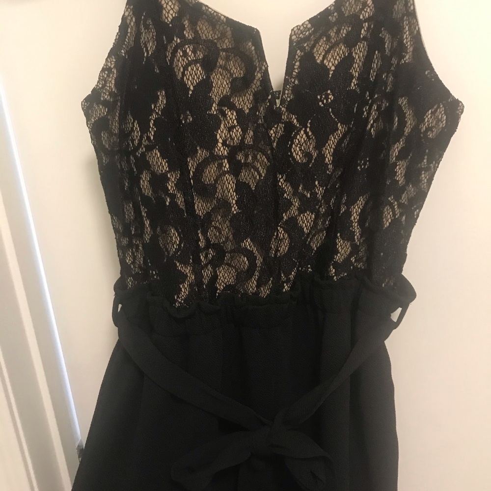 Black lace jumpsuit